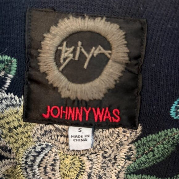 Biya Johnny Was Nimue Embroidered Hooded Boho Duster Cardigan Coat Jacket Size S - Picture 12 of 14